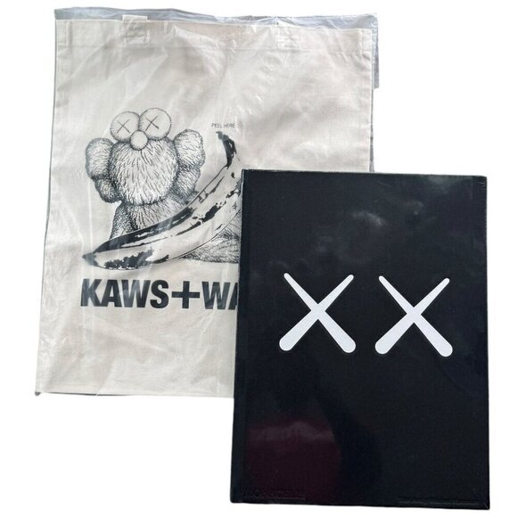 KAWS + WARHOL x UNIQLO UT Collection Hardcover Art Book & Shoulder Tote Bag 2024 - Picture 6 of 11